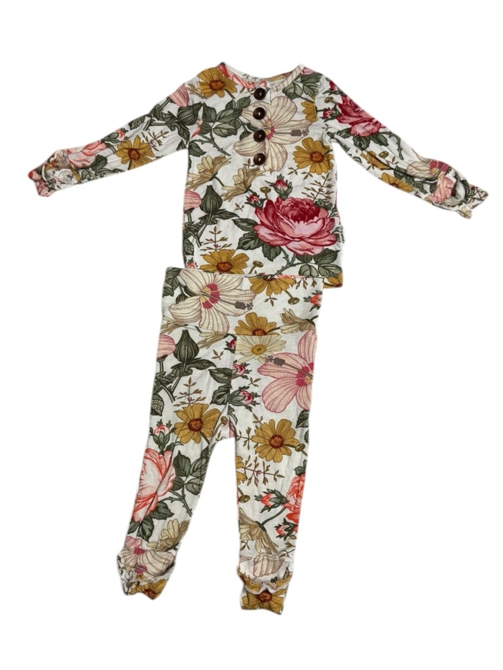 Gigi and Max Nella Ruffle Two Piece Baby Girl Outfit Size 6 Months